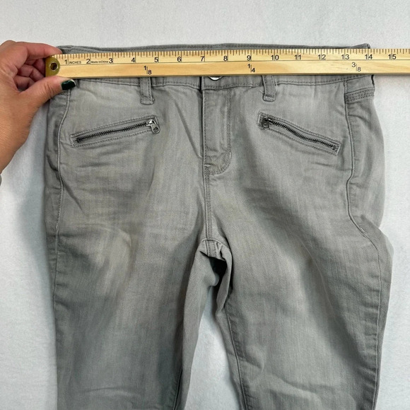 Dkny City Skinny Jeans Womens Size 2 Gray Wash Mid Rise Zipper Stretch - Picture 9 of 16